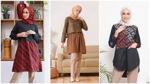 Atasan tunik batik kombinasi kain polos model pesta,jangan lupa tonton video terbaru kita di chanel youtube di bawah ini dan ikuti ig pusat_grosir_reseller. 5 Model Blouse Batik Kombinasi Kain Polos Tetap Santai Walau Tampil Formal