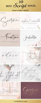 10 Of The Best Script Fonts From Creative Market Creative Market Fonts Best Script Fonts Typography Fonts Alphabet