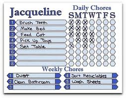 Allowance Chore Chart Use As Dry Erase Board You Choose