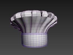 Chef Hat 3d Model 9 Obj Fbx Max Free3d