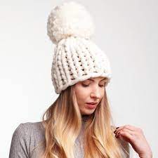 Super Chunky Knit Hat Women Giant Bobble Hat Oversized Pom Pom Hat Women Oversized Beanie Knit Accessories Super Chunky Knit Super Chunky Yarn Chunky Knit Hat