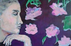 The Red Thread Painting by Petra Seibert