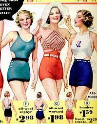 Illustrazione Costumi Da Bagno Anni 30 Moda Anni 30 Costumi Da Bagno Moda