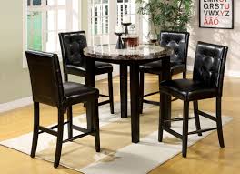 Get free shipping on qualified round, marble kitchen & dining tables or buy online pick up in store today in the furniture department. Cm3188pt 40 5 Pc Alcott Hill Toulouse Atlas Iv Faux Round Marble Top Black Finish Wood Counter Height Dining Table Set