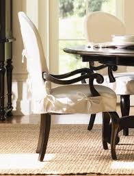 I purchased these chair covers to change the color of my padded dining room chairs. Long Cove Summerville Arm Chair W White Slipcover Black Finish Renovacion De Muebles Sillas Decoracion De Interiores