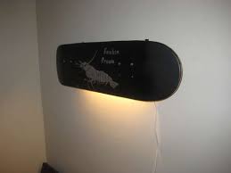 Skate Lamp Skateboard Room Skateboard Furniture Recycled Lamp