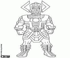 Hulk, spiderman, iron man, thor, captain america. Galactus A Villain Humanoid Coloring Page Printable Game