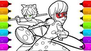 Enjoy learning colours and how to draw ladybug and chat noir from miraculous ladybug season 2! Miraculous Ladybug Coloring Pages For Kids Youtube
