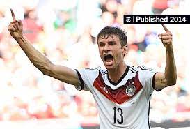 Thomas müller isn't a true striker in the traditional sense, but that didn't hinder him at all as he scored a hat trick in germany's first game at the world cup. Thomas Muller Is Germany S Stealth Attacker Again The New York Times