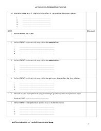 Berikut dikongsikan soalan peperiksaan sains bagi murid tahun 6. 1 Nota Cakna 6