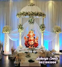 Ganpati Decoration For Sale In Pune Ganesh Decoration Sukanya Events Use this delicate wall hanging tapestry to decorate your walls, hanging it behind your bed as a headboard, it also can.