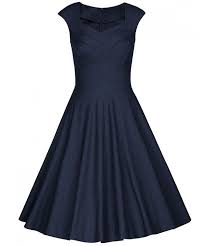 Women S 1950s Retro Tea Dress Vintage Cap Sleeve Swing Cocktail Dress Navy Blue Cv12i6iglmp Womens Cocktail Dresses Vintage Dresses Retro Swing Dresses