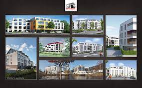 17.000 m² above ground , 12.000 m² underground parking. Eifel Haus Luxembourg Massivbau Unternehmen Imageprospekt Seite 22