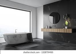 This kind of floor (or wall) treatment will fit a. Corner Luxury Bathroom White Black Marble Stock Illustration 1328759450