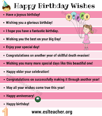 Birthday Message For Granddaughter In Hindi Birthday Wishes 35 Funny Ways To Say Happy Birthday In English Esl Teacher Birthday Wishes Birthday Wishes Quotes Learn English