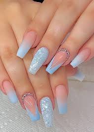 Best pretty pink nail art designs in 2019. Brilliant Nail Art Design With Pink And Light Blue Blue Acrylic Nails Coffin Nails Long Coffin Nails Designs