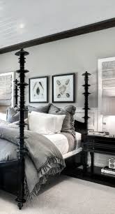 Gray White And Black Bedroom Gray Master Bedroom Black Bed Frame Black Master Bedroom