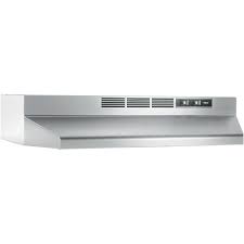 Nutone Rl6200 Series 24 In Ductless Under Cabinet Range Hood With Light In Stainless Steel Rl6224ss Stainless Steel Range Hood Non Vented Range Hood Range Hoods