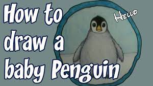 Ch 2, 6 sc in second chain from hook 2: How To Draw A Baby Penguin Youtube