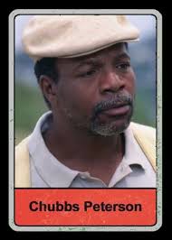 It's kind of amazing the response to this video. Chubbs Peterson From Happy Gilmore After Cuyler Smith Movie Card Sports Movie Sports Cards