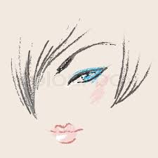 Black And White Stylized Feminine Laconic Heads Outline Hand Drawing Vector Simple Illustration Vector Woman Face Makeup Beautiful Women Faces Woman Face