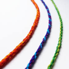 Then, cut 4 strands of cord or yarn that are about 2 inches (5.1 cm) longer than that distance. 4 6 And 8 Strand Round Braids Without A Kumihimo Disk How Did You Make This Luxe Diy
