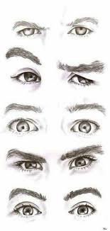 Karakalem Kas Cizimi Kademe Kademe Cok Iyi Abi Drawings Eye Drawing Sketches