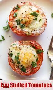 Egg Stuffed Tomatoes Tomato Recipes Healthy Healthy Recipes Healthy Food Blogs