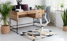 What i would like to do is put a square area rug under the desk and chair (in addition to a standard plastic chair mat probably as well) to protect the floor and to make it more comfortable in general. Amazon Com Anji Mountain Rug D Collection Chair Mat 36 X 48 Inch Figueres Furniture Decor