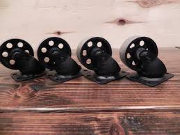 460 likes · 2 talking about this · 1 was here. Caster Wheels 2 Steel Industrial Rustic Set Of 4 Etsy Rustic Industrial Industrial Wheels Decorative Casters