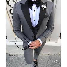 This blazer comes with a trouser just as shown in the picture.thid is a must have in your wedding ceremony for groom or groomsmen.wear it in wedding or reception dress,sangeet or. Wedding Wear Gray Mens Tuxedo Suit Rs 11000 Piece Indian Sherwani Id 21311152597