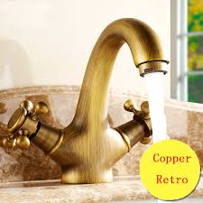 Homelody wasserhan ist ein ausgezeichneter moderner waschbecken wasserhahn hersteller und verkäufer. Messing Bad Waschbecken Wasserhahn Heissen Und Kalten Antike Kupfer Kuche Becken Wasserhahn Retro Dual Halter Wc Becken Wasserhahn Vintage Faucet Vintage Bathroom Basin Faucetbasin Faucet Aliexpress