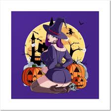 Sexy Witch Pumpkin Jack-O-Lantern - Sexy Witch Halloween - Posters and Art  Prints | TeePublic