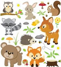 Wall Stickers Forest Animals Nursery Wall Decal Decode Animals Wall Decal Set Bear Fox Roe Hare Badger Hedgehog Squirrel Owl Bsm B2 Forest Animals Woodland Animals Wall Stickers