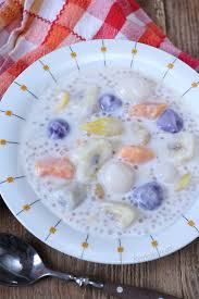 Here are the ingredients for this recipe: Ginataang Bilo Bilo Sticky Rice Balls In Coco Milk Foxy Folksy