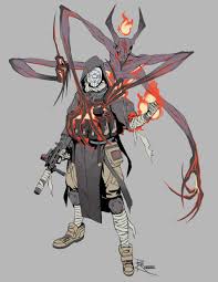 Operatives Paired With Demonic Allies Based On The 7 Sins Each Has Unique Abilities And Fills A Particular Arte Com Personagens Design De Personagens Monstros