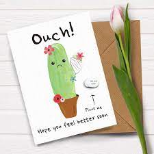 These printable get well cards feature two little girls with a get well soon card. Greeting Card Feel Better Ouch Card Ouch Operation Card Feel Better Soon Get Well Soon Card Get Better Soon Get Well Get Well Soon Get Well Cards Greeting Cards