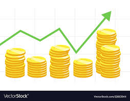 Stack Of Money With Chart