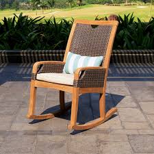 27 1⁄5w x 38 1⁄5d x 38¼h. Birch Lane Outdoor Mansfield Rocking Chair With Cushions Wayfair