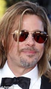 Oliver peoples whistle brad pitt sunglasses ocean's 11 130 brushed chrome bc 58. Brad Pitt Dons Glasses To Hide Signs Of Ageing Daily Mail Online