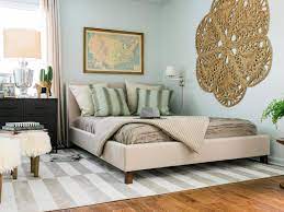 The metal scroll design is further carried in the room into the headboard of the master bed. 12 Tips For Decorating The Bedroom As A Couple Hgtv
