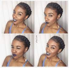 Quick Crown Braid In Just 2 Mins Braid Crown Short Hair Quick Natural Hair Styles Braided Crown Hairstyles