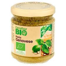 Carrefour Bio Pesto Genovese 180 G Fromage A Pate Dure Epicerie Bio Fibres Alimentaire