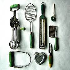 vintage kitchen utensils, antique