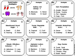 Product description you will be given a pdf file that contains 2 versions of my 7th grade math alphabet vocabulary pages: Analogies Task Cards For 7th Grade Teaching Resources