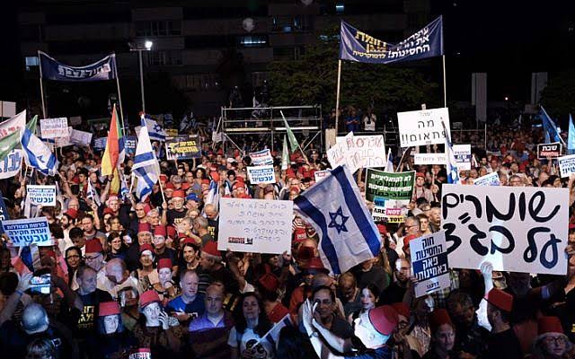 Image result for protest against netanyahu"