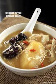 Chinese Apple Herbal Soup Recipe Sweet Soup Food Chinese Soup Recipes