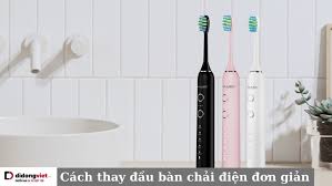 Cách thay đầu bàn chải điện trong 1 “nốt nhạc” tại nhà