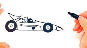 How To Draw A Race Car Step By Step Race Car Easy Draw Tutorial Car Drawing Kids Car Drawing Easy Car Drawings