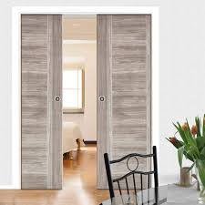 Laminate Light Grey Ottawa Double Evokit Pocket Doors Prefinished Pocketdoors Concelaeddoors Pocket Doors Sliding Doors Interior Sliding Pocket Doors
